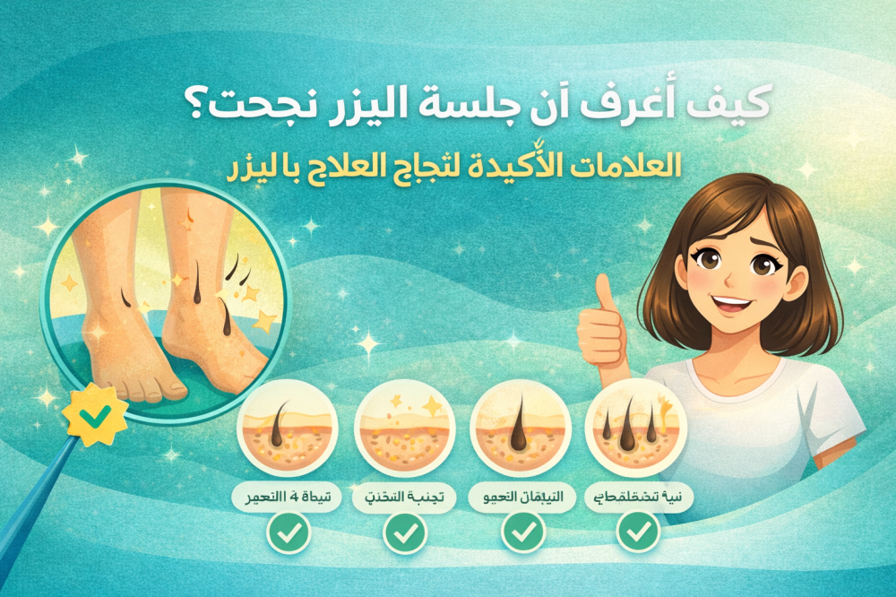 كيف أعرف أن جلسة الليزر نجحت؟