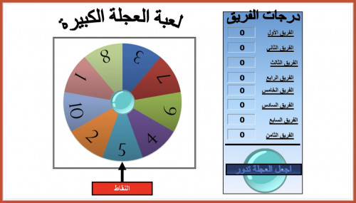 التعلم باللعب - لعبة العجلة الكبيرة