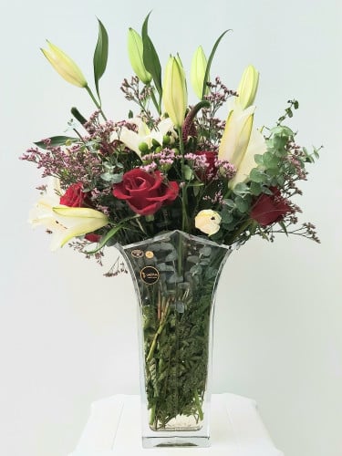 فازة كريستال بوهيميا أصلي ميكس فلور