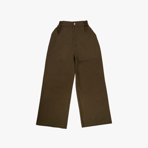 Wide Brown Cargo Pants