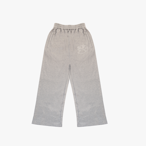 Wide Grey Cotton Pants