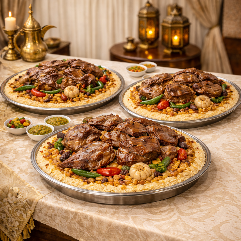 وليمة لحم حاشي 3 صحون