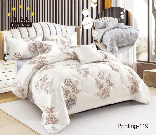 طقم مفرش صيفي نفرين 6 قطع حشوة ثابتة PRINTING-111