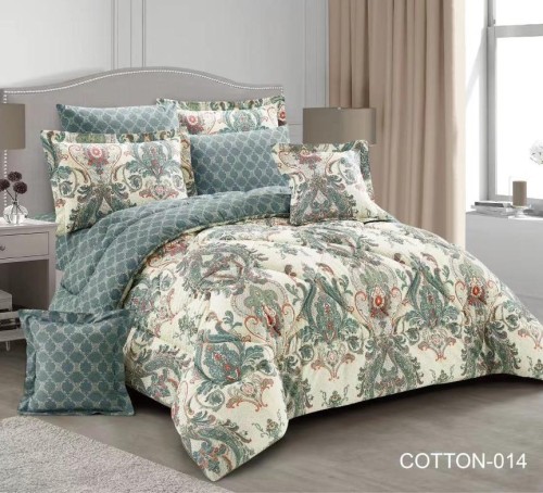 طقم مفرش صيفي نفرين 8 قطع حشوة ثابتة COTTON home-0...