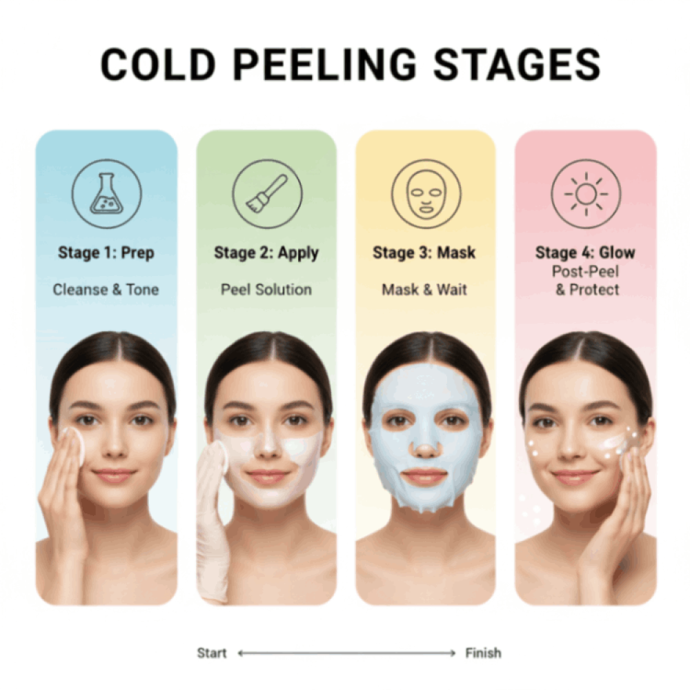 مراحل التقشير البارد