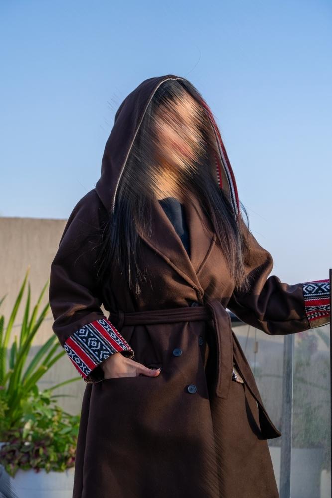 جاكيت نسائي جوخ مطرز بسدو