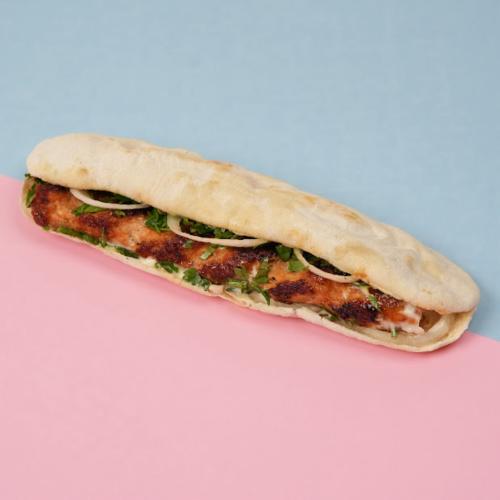 كباب دجاج صاج _ ساندوتش