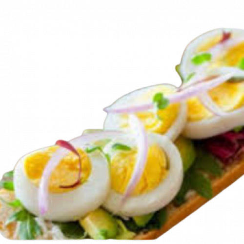 ساندوتش بيض مسلوق