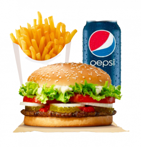 وجبة برجر لحم