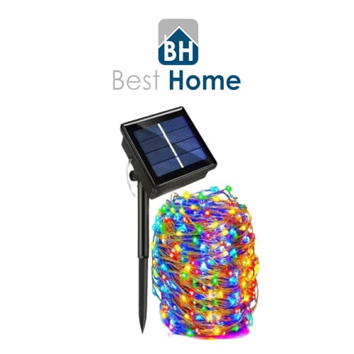 سلاسل زينه الوان متعددة تعمل بالطاقة الشمسية 200 LED