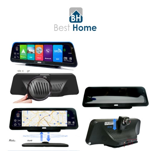 داش كام GPS FHD 1080P  كاميرا تسجيل فيديو و شاشة تشغيل وسائط متعددة