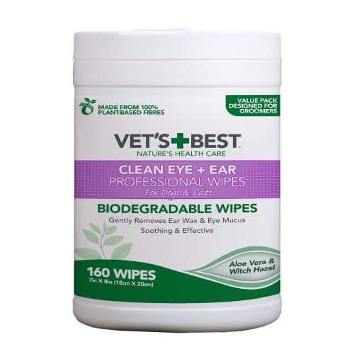فيتس بيست مناديل مبللة للعين والاذن Vets Best 160 wipes