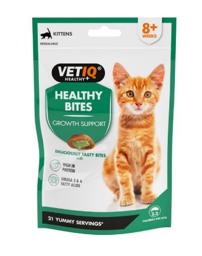 فيت اي كيو مكافات صحية بنكهة الدجاج للمساعدة على نمو القطط الصغيرة VetIQ 65g