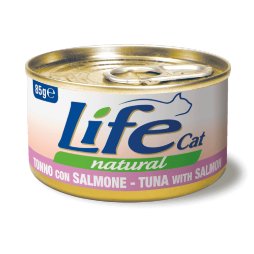 لايف كات معلبات التونا مع السالمون LifeCat 85g