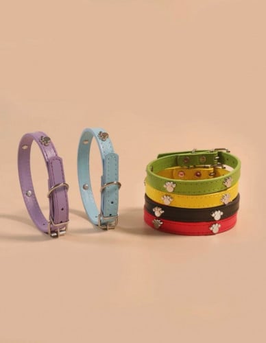 طوق جلد اصفر paw