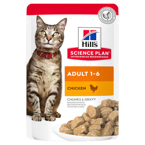 هيلز طعام رطب للقطط البالغة بالدجاج Hill's 85g