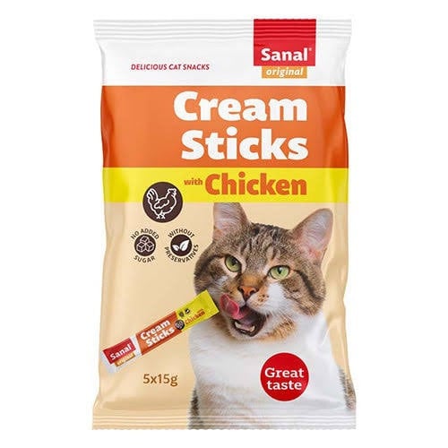 سنال مكافات سائله للقطط بالدجاج Sanal 5x15g