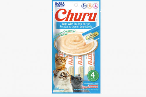 اينابا تشورو هريسة التونا مع سكالوب INABA churu 4x...