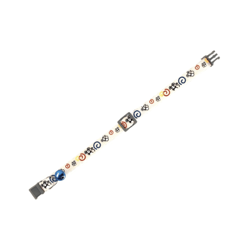 فلامينجو طوق ابيض برسومات وجرس Flamingo