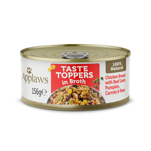 ابلاوز معلبات صدور الدجاج مع الكبد البقري للكلاب Applaws 156g