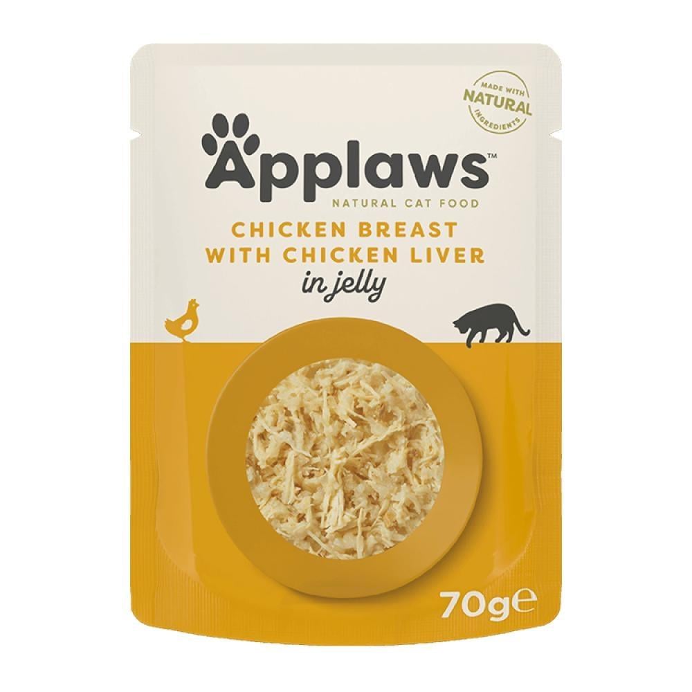 ابلاوز اظرف الدجاج مع كبد الدجاج في الجيلي Applaws 70g