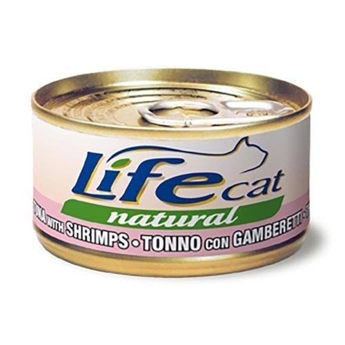 لايف كات معلبات التونا مع الجمبري LifeCat 85g