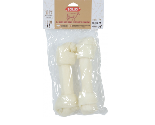 زولكس عظم للمضغ ابيض معقود Zolux 2x15cm