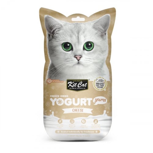 كت كات مكافات بالزبادي المجمد المجفف بالجبنة للقطط KitCat 10g