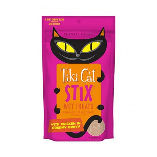 تيكي كات ستيكس مكافات رطبة كريمية بالدجاج Tiki Cat...