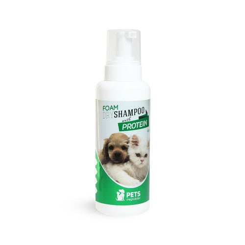 بيتس ريبابليك شامبو جاف رغوة للقطط والكلاب بعدة انواع Pets Republic 520ml
