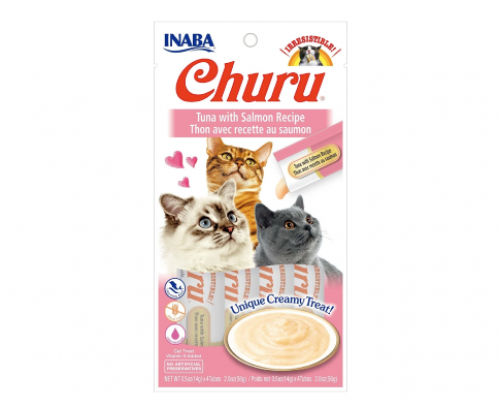 اينابا تشورو هريسة التونا والسالمون INABA Churu 4x...