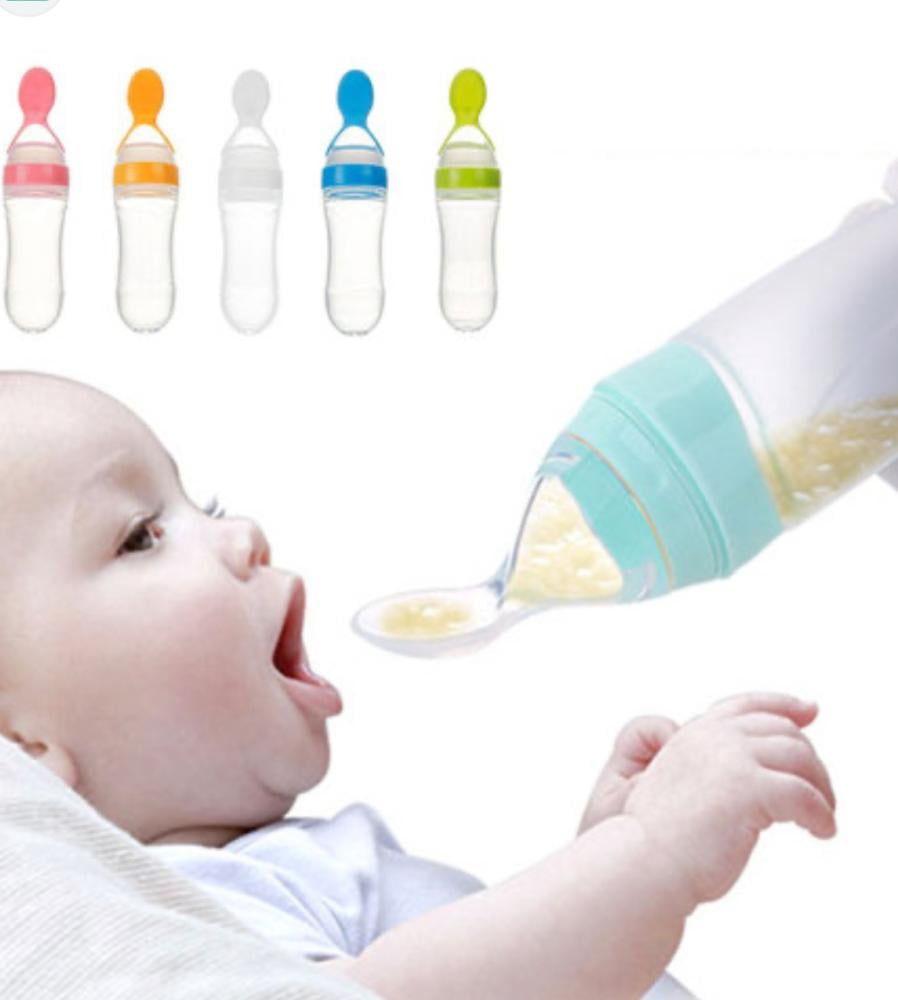 ملعقة طعام للأطفال مع كوب شفط ثابت، ملاعق أطفال متدرجة يمكن التخلص منها، أدوات مائدة ناعمة، تغذية أولى، مستلزمات الأطفال حديثي الولادة، الأطفال الصغار