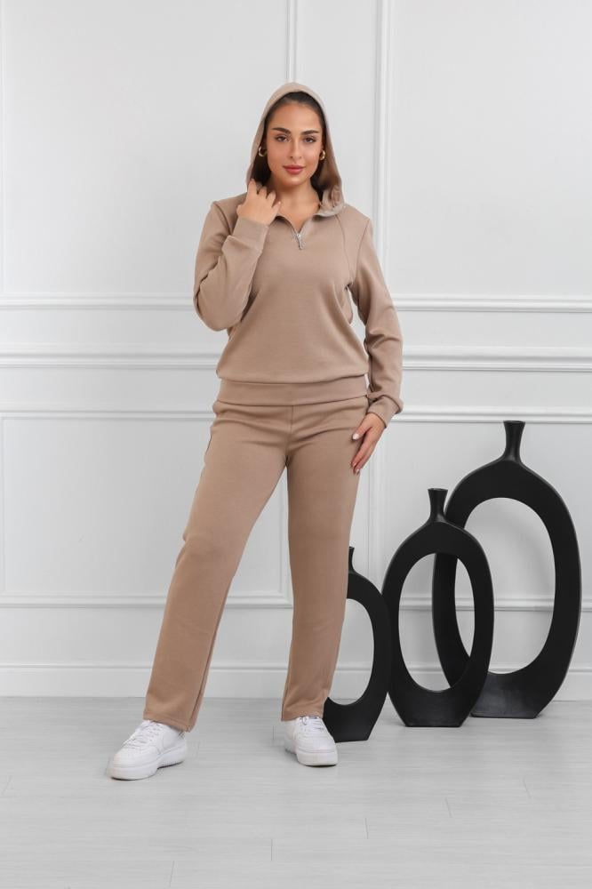 Orange Hoodie and Sweatpants Set