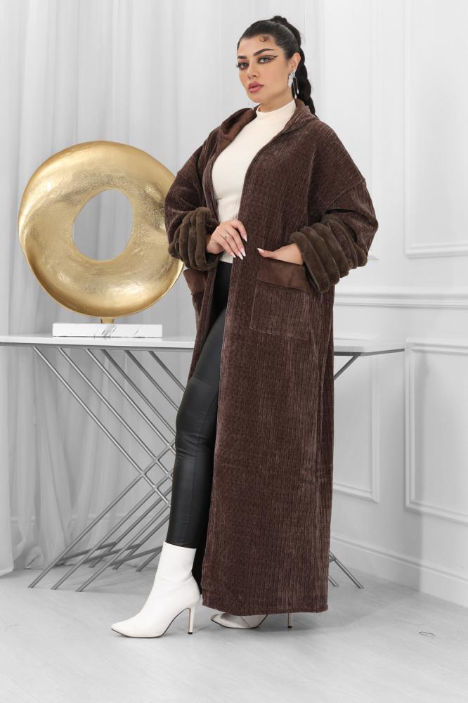 Winter fur with pockets