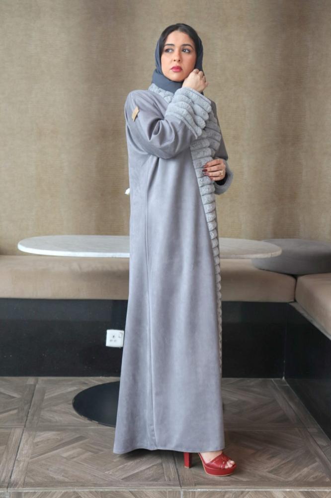 عباية شتويه بتصميم انيق