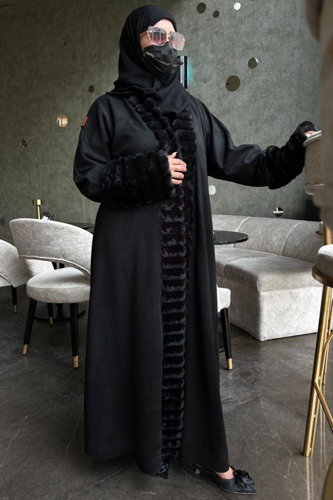 عباية شتويه بتصميم انيق