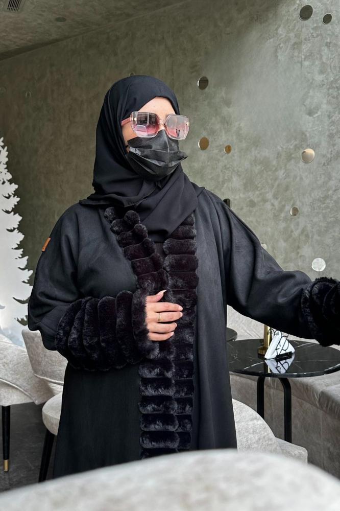 عباية شتويه بتصميم انيق