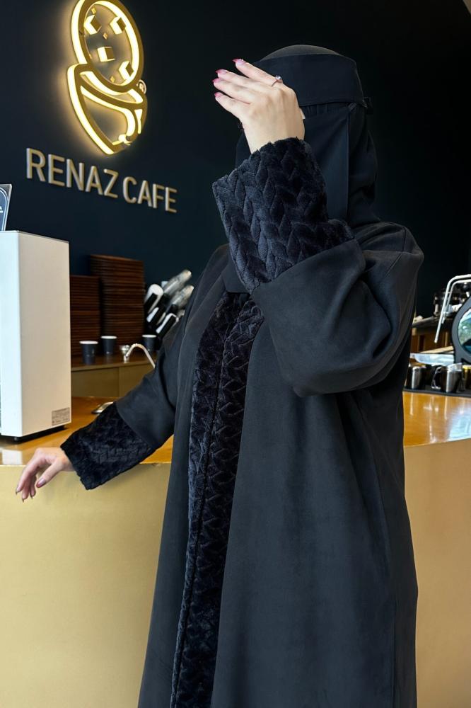 عباية شتويه بتصميم انيق