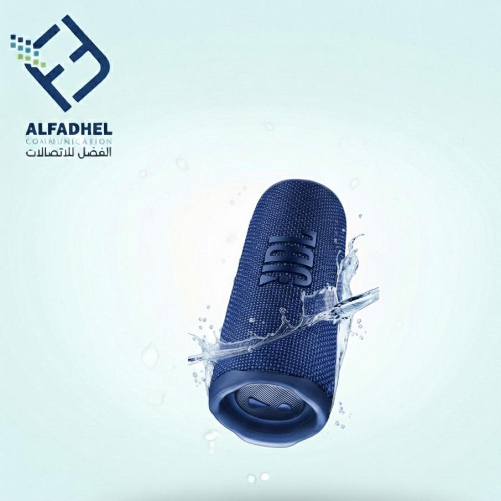 مكبر صوت لاسلكي ماركة JBL مع تصميم مقاوم للماء والغبار