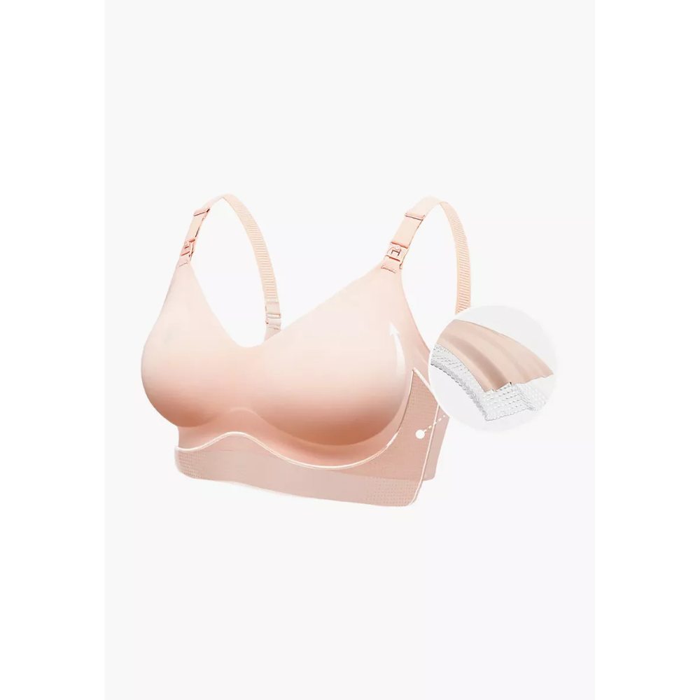 حمالة صدر للرضاعة MOMCOZY YN21 بيج - مقاس M