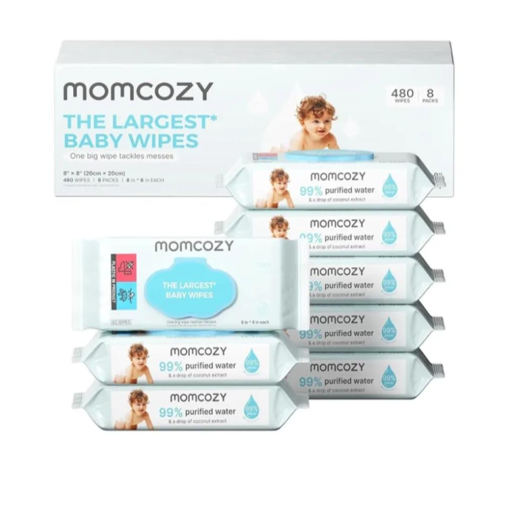 مومكوزي - مناديل مبللة نقية بنسبة 99%، أساسها الماء -