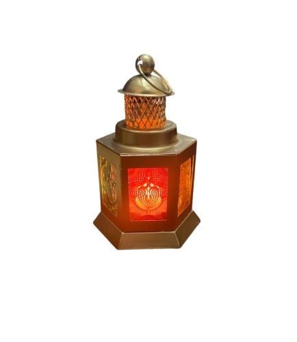 فانوس رقم 1030  ذهبي 11 سم