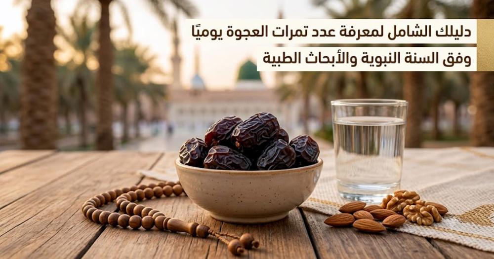 دليل شامل لمعرفة عدد تمرات العجوة يوميًا