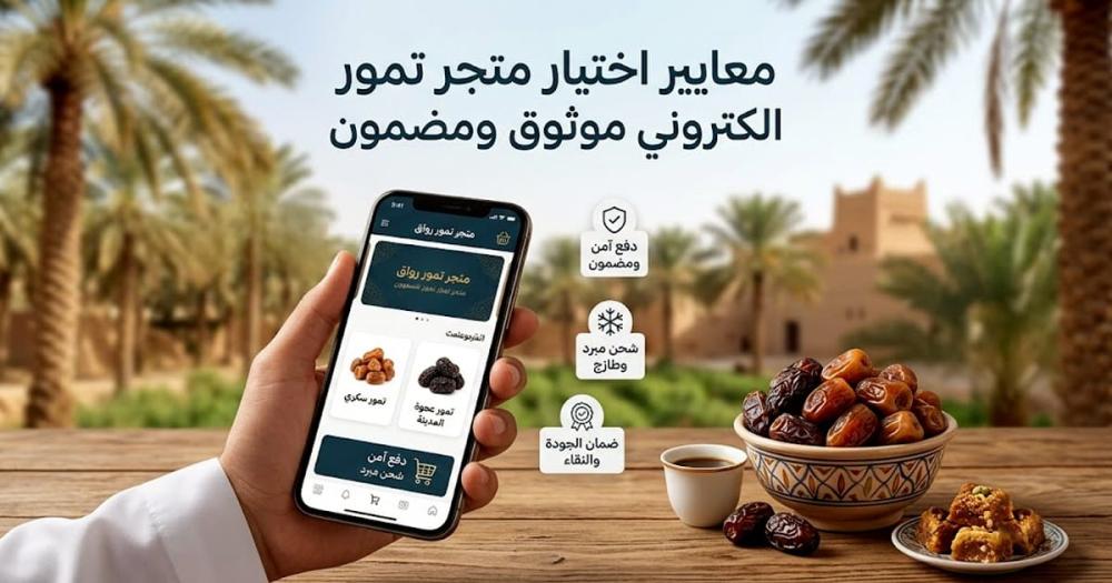 معايير اختيار متجر تمور الكتروني موثوق ومضمون