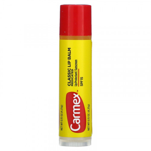 Carmex‏, بلسم شفاه كلاسيكي، طبي، بمعامل حماية من أشعة الشمس بدرجة 15، .15 أونصة (4.25 جم) Carmex‏, بلسم شفاه كلاسيكي، طبي، بمعامل حماية من أشعة الشمس بدرجة 15، .15 أونصة (4.25 جم) Carmex‏, بلسم شفاه كلاسيكي، طبي، بمعامل حماية من أشعة الشمس بدرجة 15، .15 أ