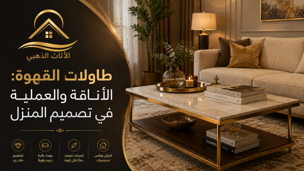 طاولات القهوة: الأناقة والعملية في تصميم المنزل