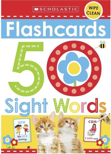 Cartwheel Flashcards - 50 Sight Words