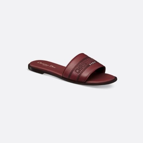 حذاء Dior نسائي - عنابي