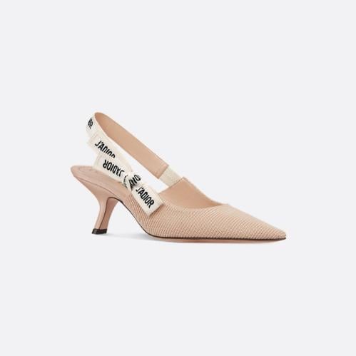 حذاء Dior بكعب نسائي - بيج