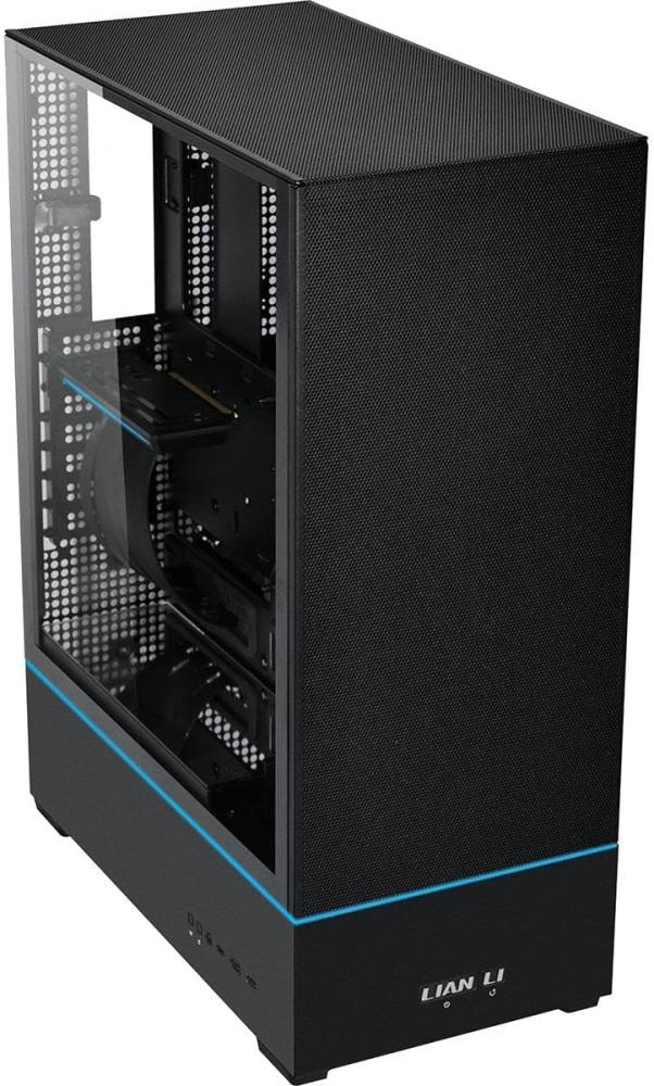 Lian-Li SUP01 RGB Tempered Glass ATX Small Tower Computer Case  Black كيس للكمبيوتر